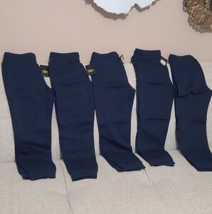 Kids Athletic blue joggers sz 10-12 all 5 pairs included Uniforms